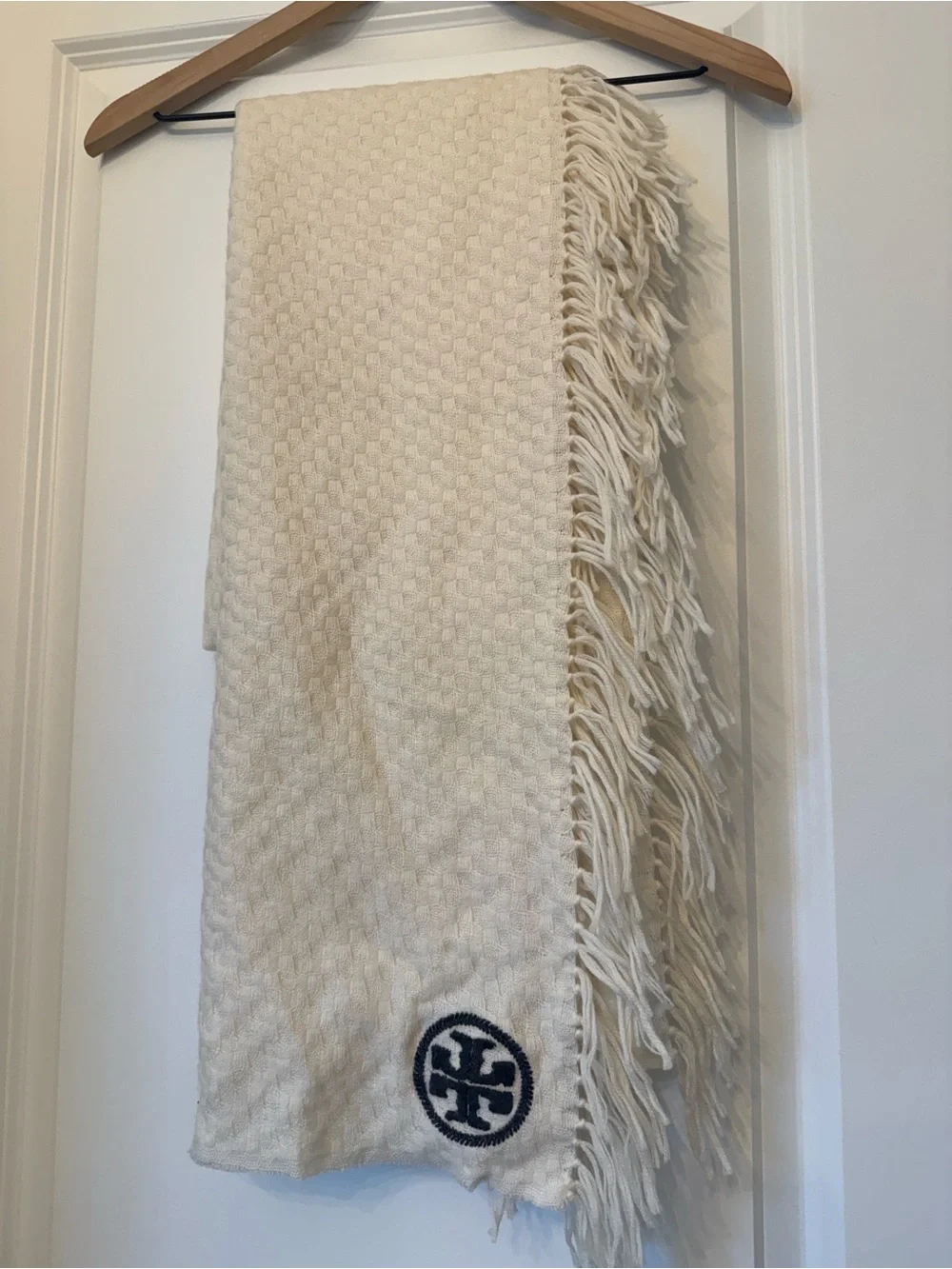 Tory Burch Woven Shawl. 100% Merino wool.